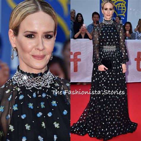 sarah paulson Prada dress